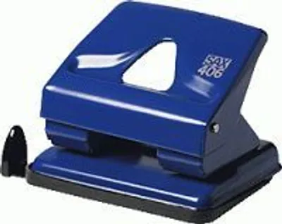 Produktbild von SAX Locher 406/406-04, für bis zu 30 Blatt, blau