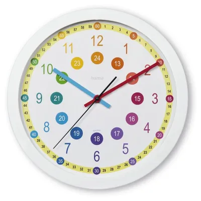 Produktbild von Kinder Wanduhr - Stille Uhr mit Bunt Design für das Schlafzimmer