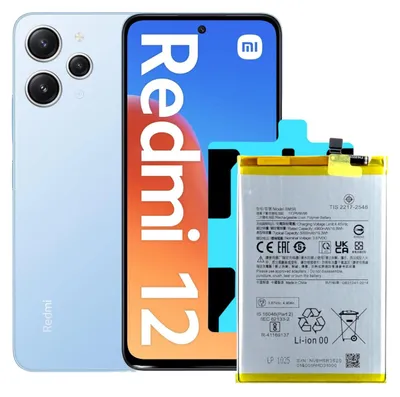 Produktbild von Akku für Xiaomi Redmi 12 BM5R 4900 mAh + Montageband