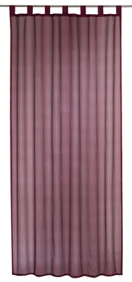 Streifenvoile 04, 140x245 cm, Rot, halbtransparent, Polyester