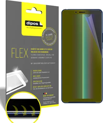 Obrázok produktu pre 2x ochranná fólia pre Sony Xperia 10 II, 100% pokrytie displeja, dipos Flex
