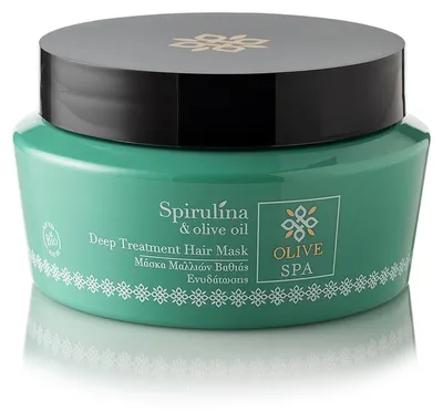 Produktbild von Tiefenfeuchtigkeits-Haarmaske mit Spirulina 250ml