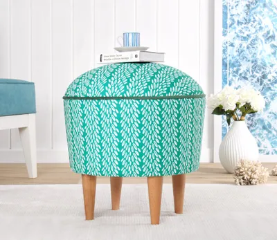 Produktbild von Hanah Home, Rakamoz 8858, Sitzpuff, 50 % BAUMWOLLE / 50 % LEINEN, Mehrfarbig, 43 x 43 x 46 cm