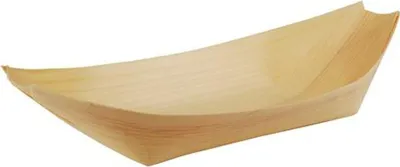 Produktbild von Fingerfood - Schalen, Holz "pure" 25 cm x 10 cm "Schiffchen"