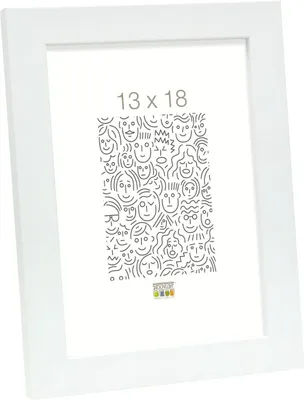Image de Cadre photo Deknudt S45S en bois blanc, 10 x 15 cm