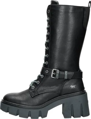 Image de Mustang Veterschoenen Hoog  Veterschoenen Hoog - Zwart - Maat 38