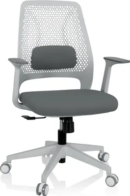 Produktbild von hjh OFFICE Home Office Bürostuhl PARFERIO W Schreibtischstuhl mit Armlehnen Stoff Drehstuhl
