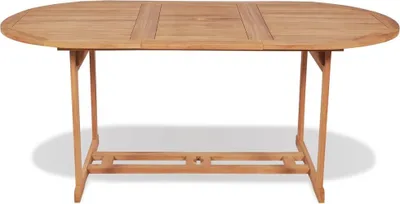 Produktbild von vidaXL Gartentish 180x90x75 cm Teak Massivholz
