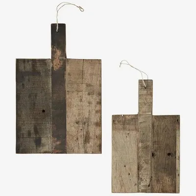 Image de Lot de 2 plateaux de service en bois recyclé