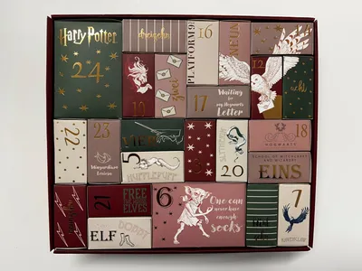 Produktbild von HARRY POTTER Socken Adventskalender Premium : 39-42 : mehrfarbig Größe: 39-42 Farbe: mehrfarbig