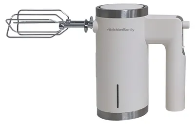 Immagine prodotto di Melchioni 118420040 Sbattitore manuale 150 W Acciaio inox, Bianco