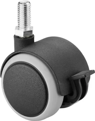 Immagine prodotto di BS ruote Doppia ruota con freno in plastica M10 50 kg - F86.050.G10