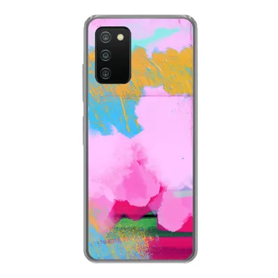 Produktbild von MuchoWow® Handyhülle Schutzhülle Hülle für Samsung Galaxy A03s Farbe - Regenbogen - Abstrakt Silikon Softcase Handy Hülle - Schutz