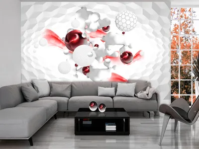 Produktbild von Vlies Fototapete 400x280 cm Tapeten Wandtapete XXL Abstrakt Kugel Bunt a-A-0179-a-b