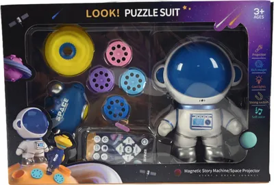 Zdjęcie produktu dla Astronauta Na Pilota Lampka Nocna + Projektor Latarka 32 Slajdy