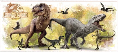 Produktbild von Jurassic World Wandaufkleber 13 x 46 cm