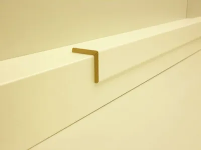 Produktbild von B.S. Bauprogramm Winkelleiste 260 cm 28 x 28 mm Weiß hochglanz