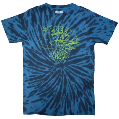 Immagine prodotto di Maglietta dei Green Day L Dookie Line Art Dip-Dye Blau