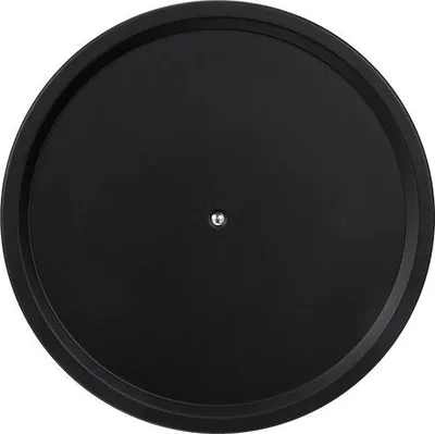 Image de Support de cuisine pivotant en acier inoxydable, pour la cuisine, avec rangement et organisation, Ø 26,5 x 1,5 cm, noir