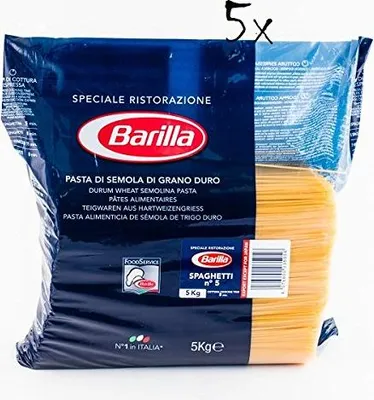 Produktbild von 5x Pasta Barilla Spaghetti Ristorante Nr. 5 italienisch Nudeln 5 kg pack