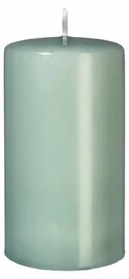 Zdjęcie produktu dla Świeczki stożkowe z płaską główką, kolor morskiej piany, 100 x Ø 50 mm, 12 sztuk