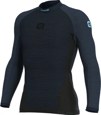 Produktbild von ALÉ Langarm Fahrrad-Shirt - KLIMA - Schwarz/Blau S-M