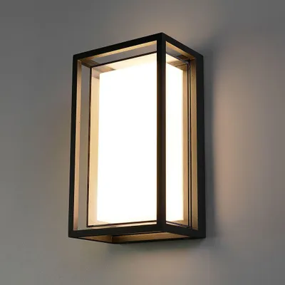 Image de HOFTRONIC - Applique murale LED 12W 1200lm 3000K IP54 Noir