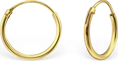 Produktbild von Kleine goldene Creolen Ohrringe aus 925 Silber