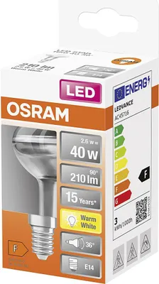 Produktbild von Osram STAR LED-Lampe Warmweiß 2700 K 2,6 W E14 F