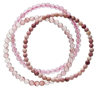 Immagine prodotto di Elegante bracciale in pietre minerali 43043.3 rosa