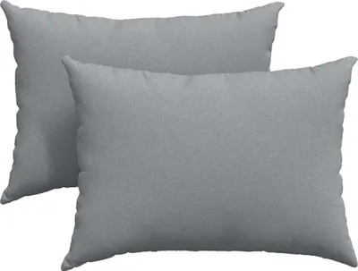 Produktbild von vidaXL Sofakissen 2 pcs Hellgrau 70 x 50 cm Stoff