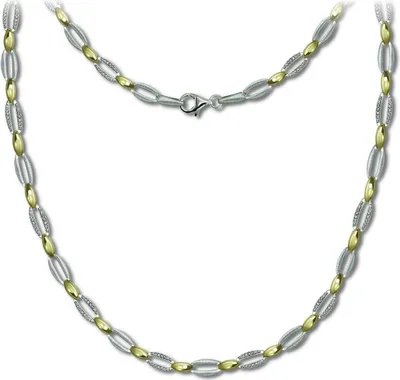 Produktbild von SilberDream Collier Schmuck SilberDream Halsketten silber gold weiß SDK4800T