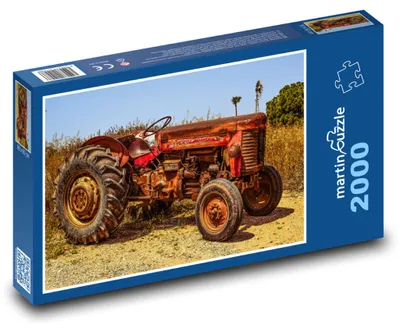 Produktbild von Puzzle 2000 Alter rostiger Traktor - martinpuzzle