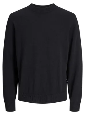 Immagine prodotto di JACK & JONES, maglione da uomo in maglia a girocollo, modello Jormarbella, colore nero, taglia XS