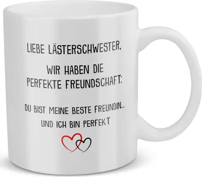 Produktbild von 22Feels Beste Freundin Geschenk BFF Tasse Geburtstag Weihnachten Kaffeetasse Freundinnen Haferl Freundschaft Frauen Geschenkidee Unbiologische Schwester