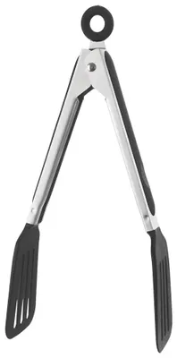 Image de Pince de cuisine en acier - 26 cm - Noir