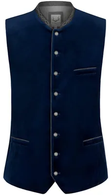 Produktbild von Trachtenweste Lorenzo indigo 52