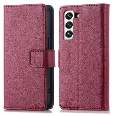 Imagen del producto de Funda Tipo Libro de Lujo para Samsung Galaxy S21 - Bordeaux