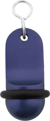 Produktbild von CombiCraft Mini Classic Blau Aluminium Hotel Schlüsselanhänger 60x25 mm - 5 Stück