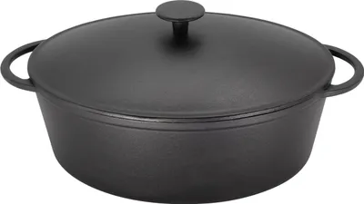 Produktbild von KARL KRÜGER Gänsebräter Rustika 7,5 l Ø34cm schwarz matt