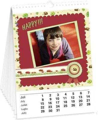 Produktbild von Bastelkalender Din A5 weiß zum Selbstgestalten, 12 Monatsblätter + 1 Blanko-Blatt