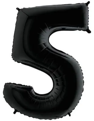 Produktbild von Balon Foliowy 32" 80Cm Cyfra 5 Czarna 5