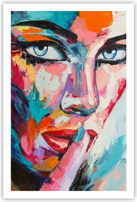 Produktbild von Poster - Poster ohne Rahmen - Mädchen Gesicht - 61x91,5 cm - Wand Bild - Wanddeko - Wandbilder - Kunstposter - Wandposter - Bilder - Kunstdruck - Wanddekoration - Wandbild - P2XPA61x91-3444