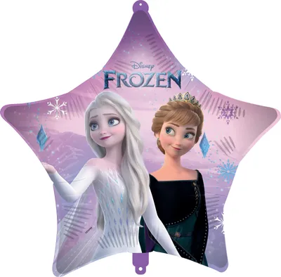 Immagine prodotto di Palloncino a forma di stella da 18"/Ø46 cm "Frozen 2 Wind Spirit" | Ø 45 cm