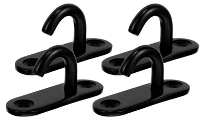 Produktbild von 4 Stück Schwerlast-Deckenhaken U-Haken mit Ösenplatte für Hängesessel und Wandmontage