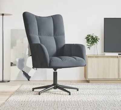Produktbild von "2026 Promotion" Relaxsessel/Loungesessel/TV-Sessel - Dunkelgrau Samt - Couchsessel CC13917