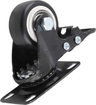 Image de 4pcs Caster 1,5 pouces 360 �� Tournez le caoutchouc de la tête -Roulements à double billes d'amortissement -Roue de chaise