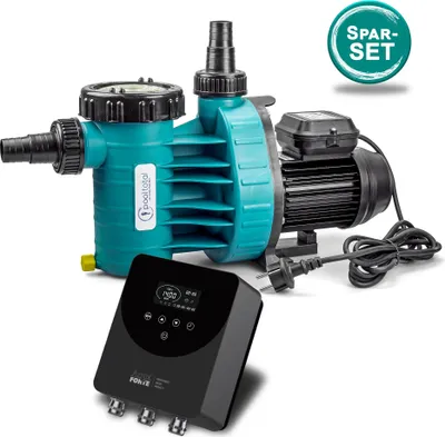 Produktbild von Aqua Plus Filterpumpe 8,0 m³/h inkl. EnergySaver mit Zeitschaltuhr