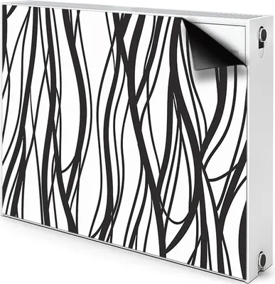 Produktbild von Magnet Heizkörperabdeckung Heizkörperverkleidung Verkleidung Abdeckung 80x60 cm  - Wellig, Linien