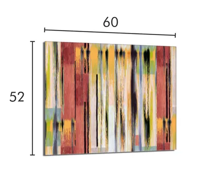 Imagen del producto de Placa de vitrocerámica protectora para cocina, 60x52 cm, de color